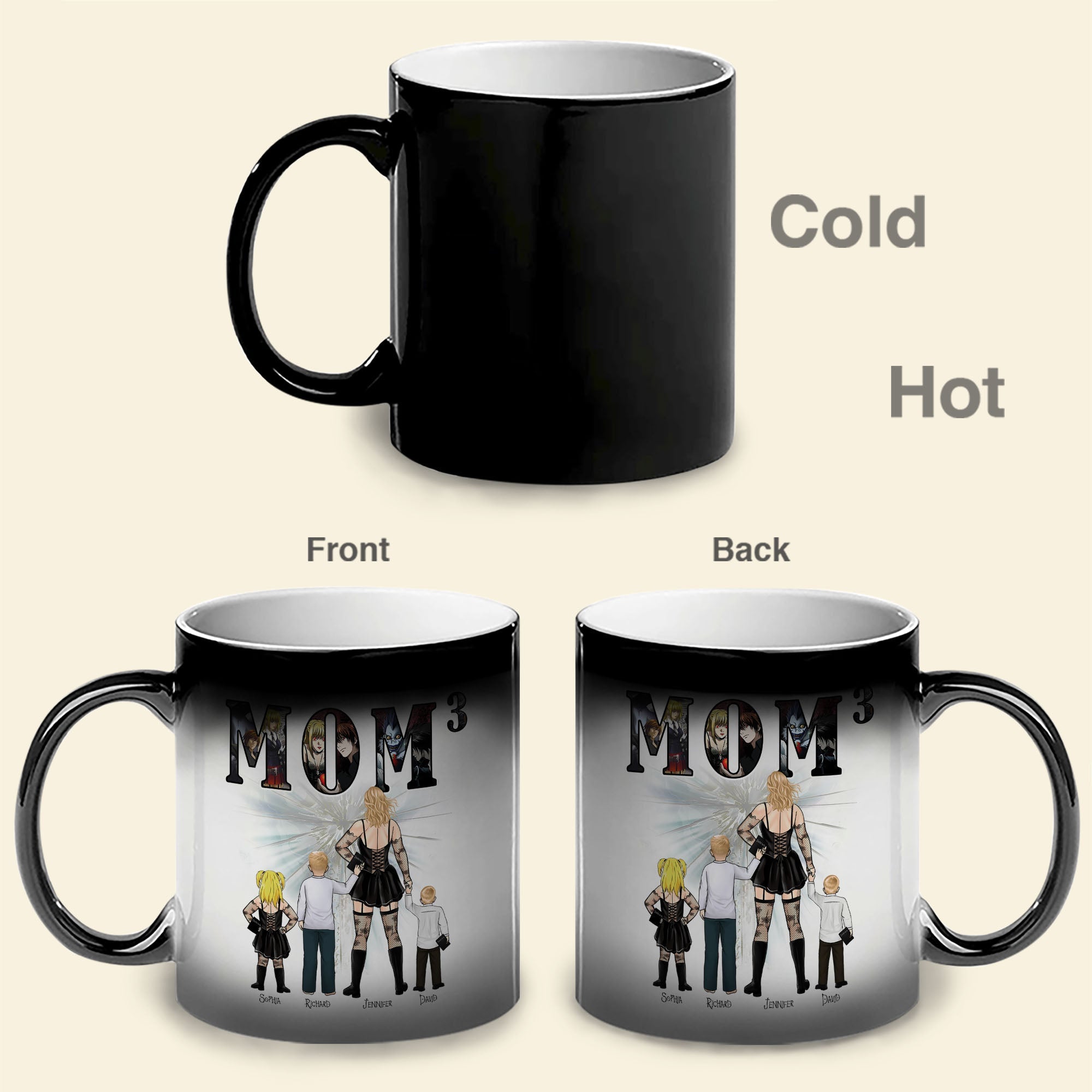 Personalized Anime Lover's Magic Mug for Mom - Mother's Day Gift Coffee Mug PopCulturePrints