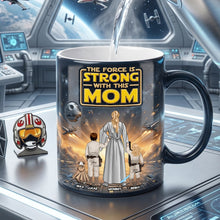 Load image into Gallery viewer, The Force is Strong with This Mom - Personalized Magic Mug Gifts for Moms Coffee Mug PopCulturePrints
