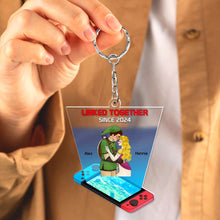 Load image into Gallery viewer, Linked Together Personalized Couple Keychain | Unique Valentine&#39;s Day Gifts Keychains PopCulturePrints
