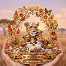 Load image into Gallery viewer, "The Majestic Love of a Queen Mom" - Shimmering Acrylic Plaque, Personalized Gift for Mom, Grandma, and Loved Ones Shaped Plaques PopCulturePrints
