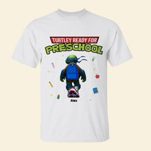 Load image into Gallery viewer, Personalized &#39;Turtley Ready for Preschool&#39; Kids Shirt
