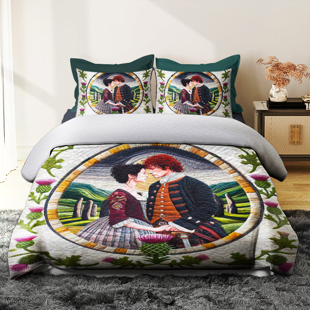 Custom Outlander Quilt Bed Set - Perfect Valentine's Day Gifts for Couples Blanket PopCulturePrints