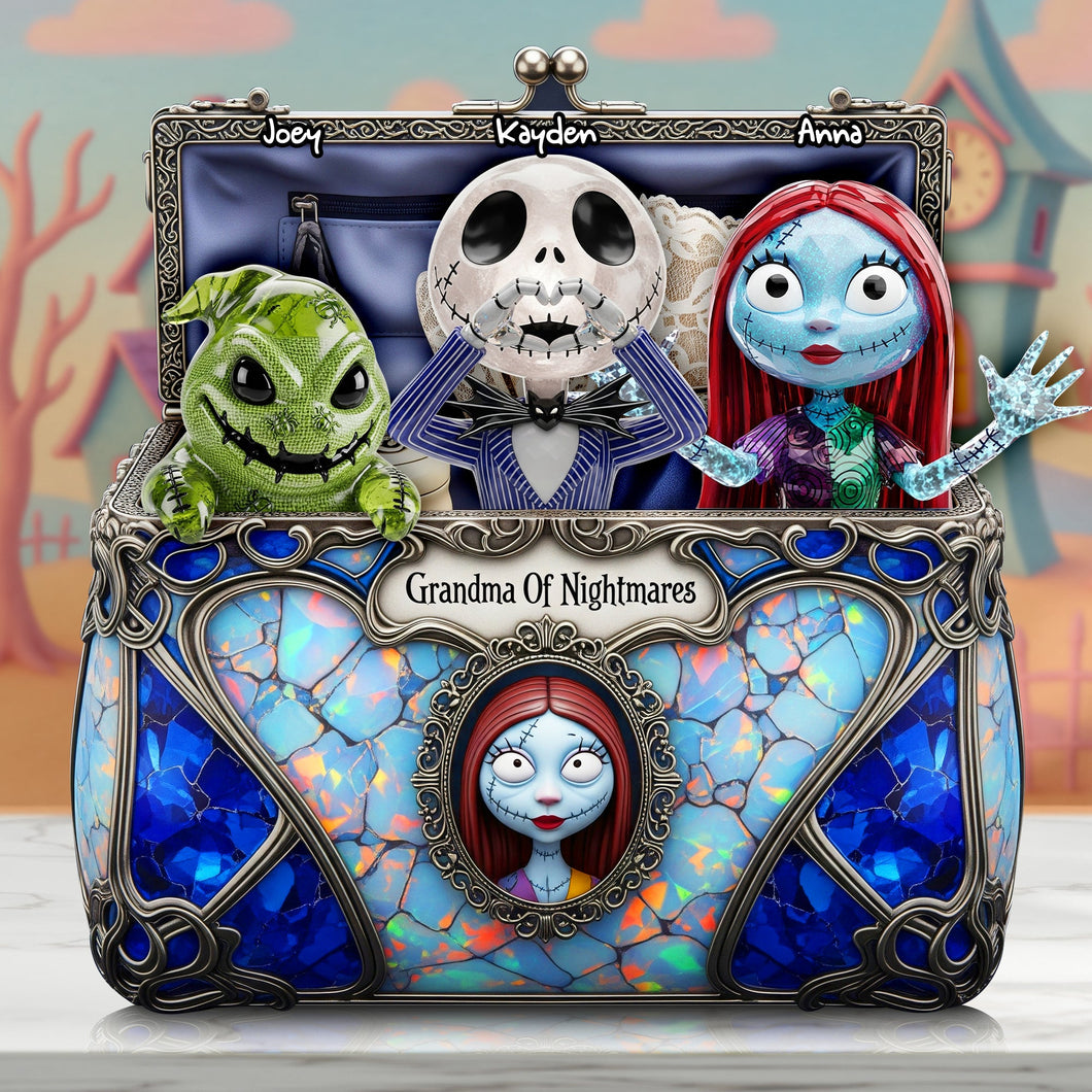 Embrace the Spooky Spirit - Grandma Of Nightmares Acrylic Plaque - Personalized Gifts For Grandma Shaped Plaques PopCulturePrints