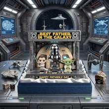 Load image into Gallery viewer, Best Dad in the Galaxy - Personalized Adventure Acrylic Plaque Shaped Plaques PopCulturePrints
