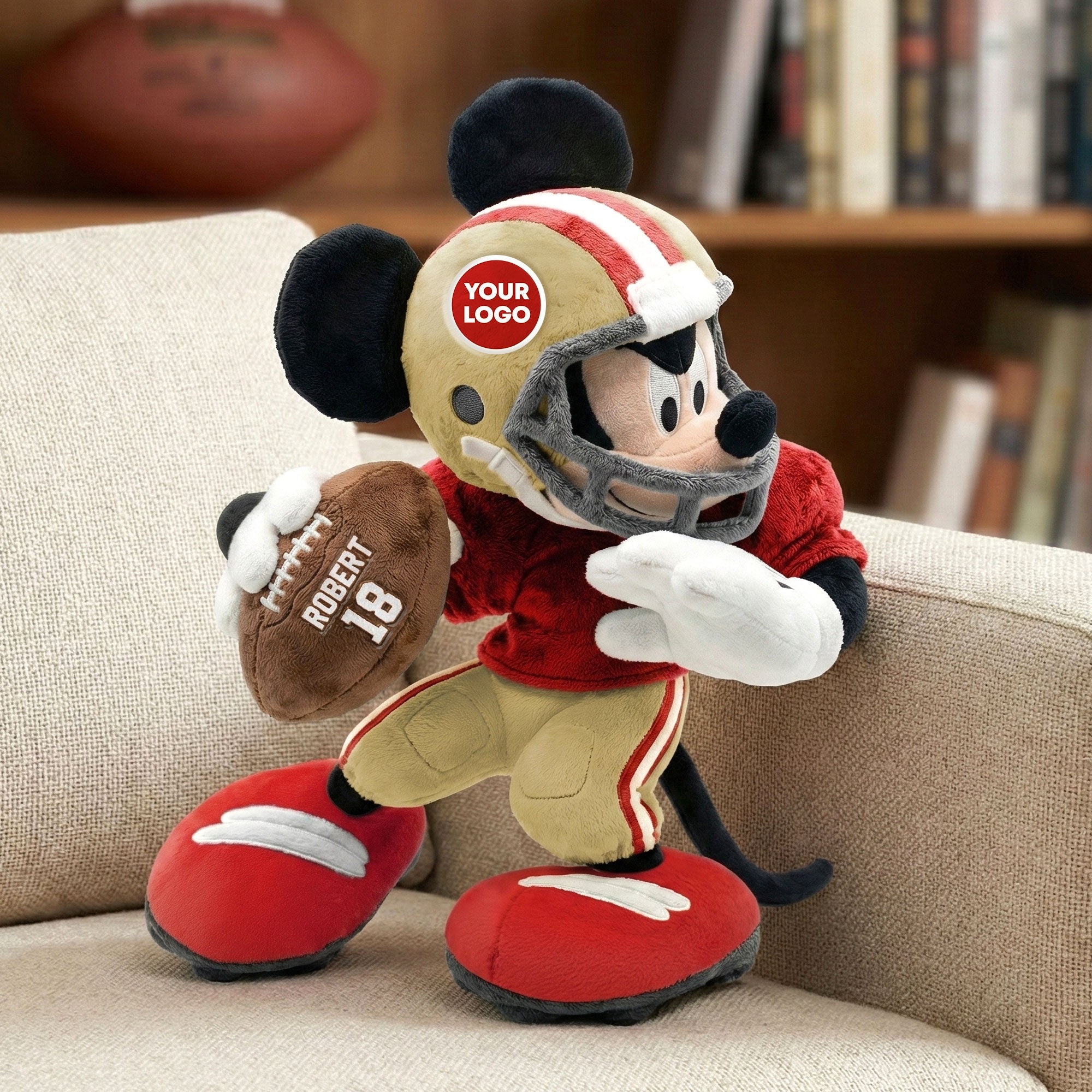 "Unleash Your Inner Champion!" - Sports Hero Pillow | Personalized Gifts for Football Lovers Pillow PopCulturePrints
