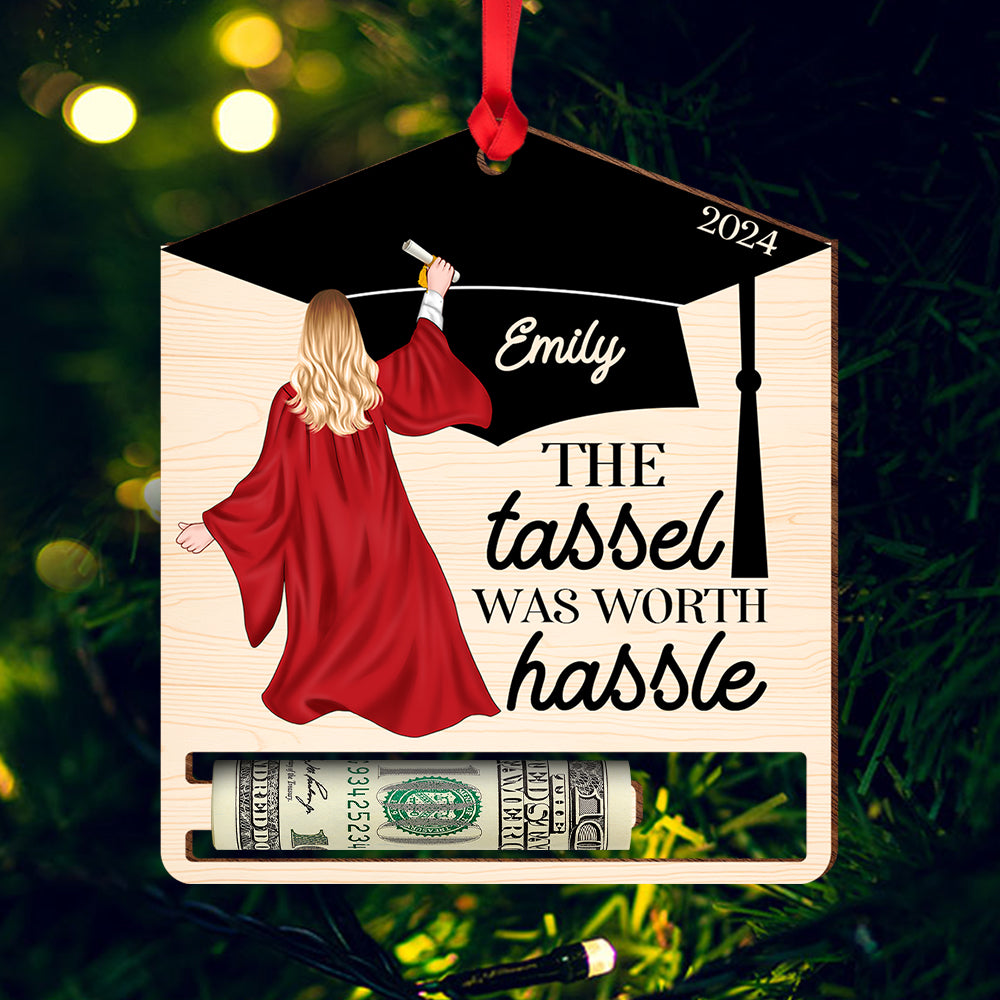 Personalized Graduation Money Holder Ornament - Christmas Gift Ornament PopCulturePrints