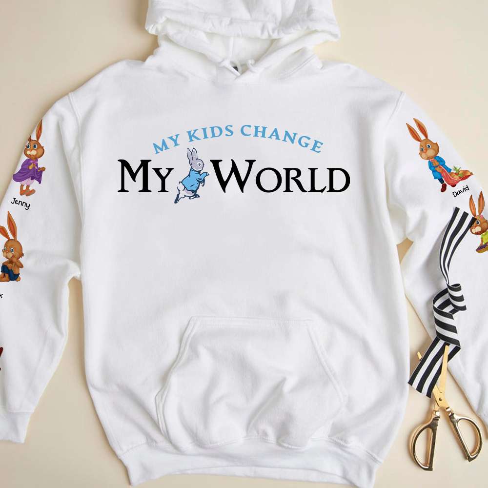 Personalized Mom Shirt - My Kids Change My World