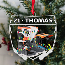 Load image into Gallery viewer, Personalized Christmas Ornament for Motocross Enthusiasts Ornament PopCulturePrints
