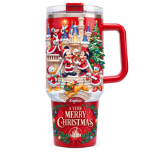 Load image into Gallery viewer, A Very Merry Christmas 40oz Tumbler With Handle - Personalized Gift for Loved Ones Tumbler Cup PopCulturePrints
