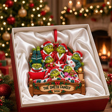 Load image into Gallery viewer, “Celebrate Family Moments” - Personalized Acrylic Ornament - Unique Christmas Gift for Families
