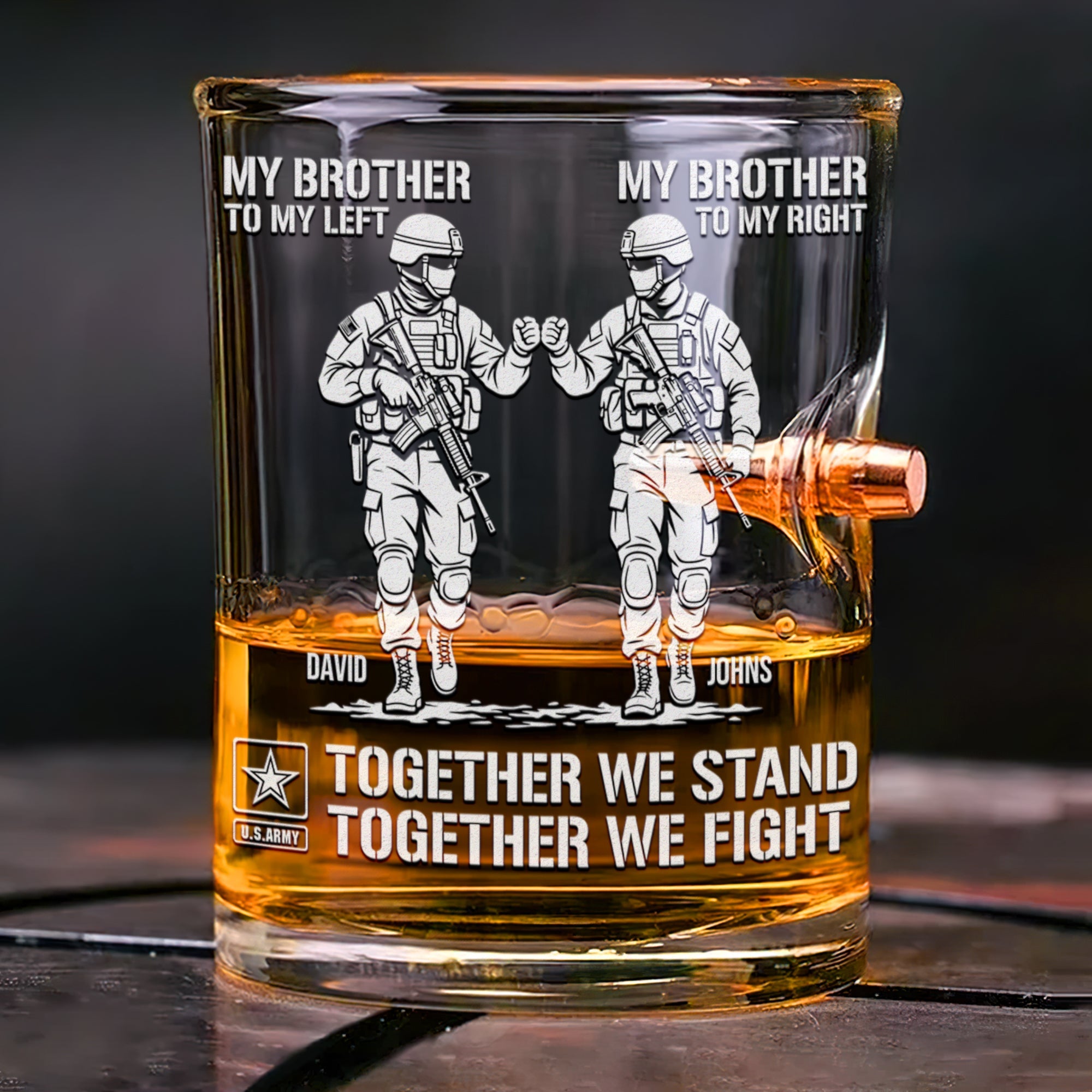 Fist Bump Dual Team Round Glass - Personalized Gift for Sport Lovers