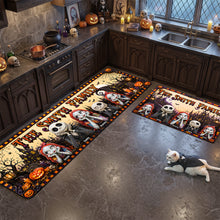 Load image into Gallery viewer, Spooky Halloween Family Runner Rug - Personalized Gifts for Every Family Member Doormat PopCulturePrints

