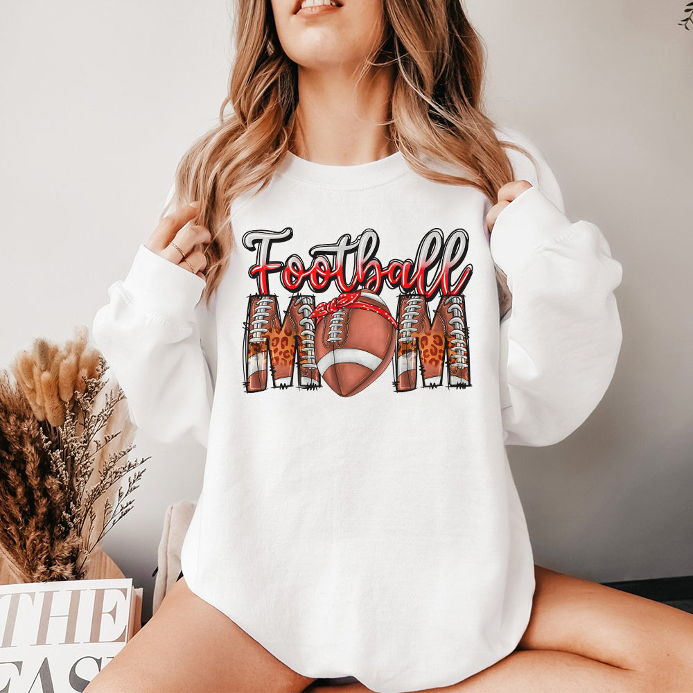 Custom Football Mom Christmas Sweatshirt