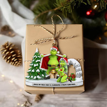 Load image into Gallery viewer, Jingle My Bells and I&#39;ll Guarantee a White Christmas - Personalized Cheeky Green Couple Ornament Ornament PopCulturePrints
