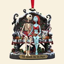 Load image into Gallery viewer, Till Death Do Us Part - Personalized Christmas Ornament for Couples Ornament PopCulturePrints
