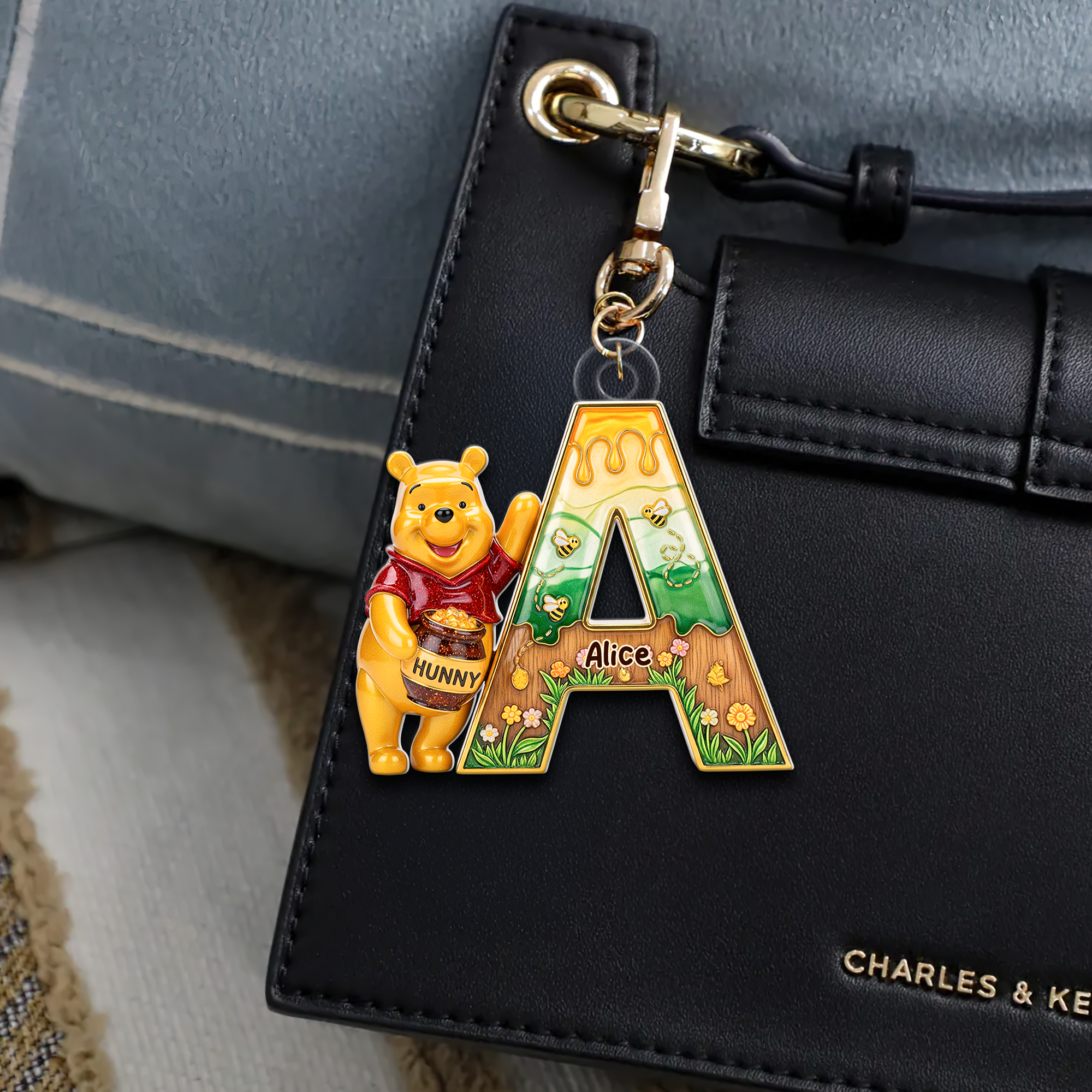 Cute Cartoon Bear Keychain - Personalized Gift for Fans and Friends Keychains PopCulturePrints