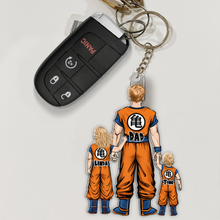 Load image into Gallery viewer, &quot;Show Your Love: The Power Dad Acrylic Keychain - Personalized Gift for Fathers and Grandfathers&quot; Keychains PopCulturePrints

