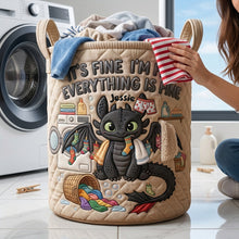 Load image into Gallery viewer, Cute Overload Quilted Laundry Basket - Personalized Gifts 03qhta100726 Laundry Basket PopCulturePrints
