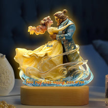 Load image into Gallery viewer, And They Lived Happily Ever After - Cartoon Couple LED Light | Personalized Gift for Couples Led Night Light PopCulturePrints
