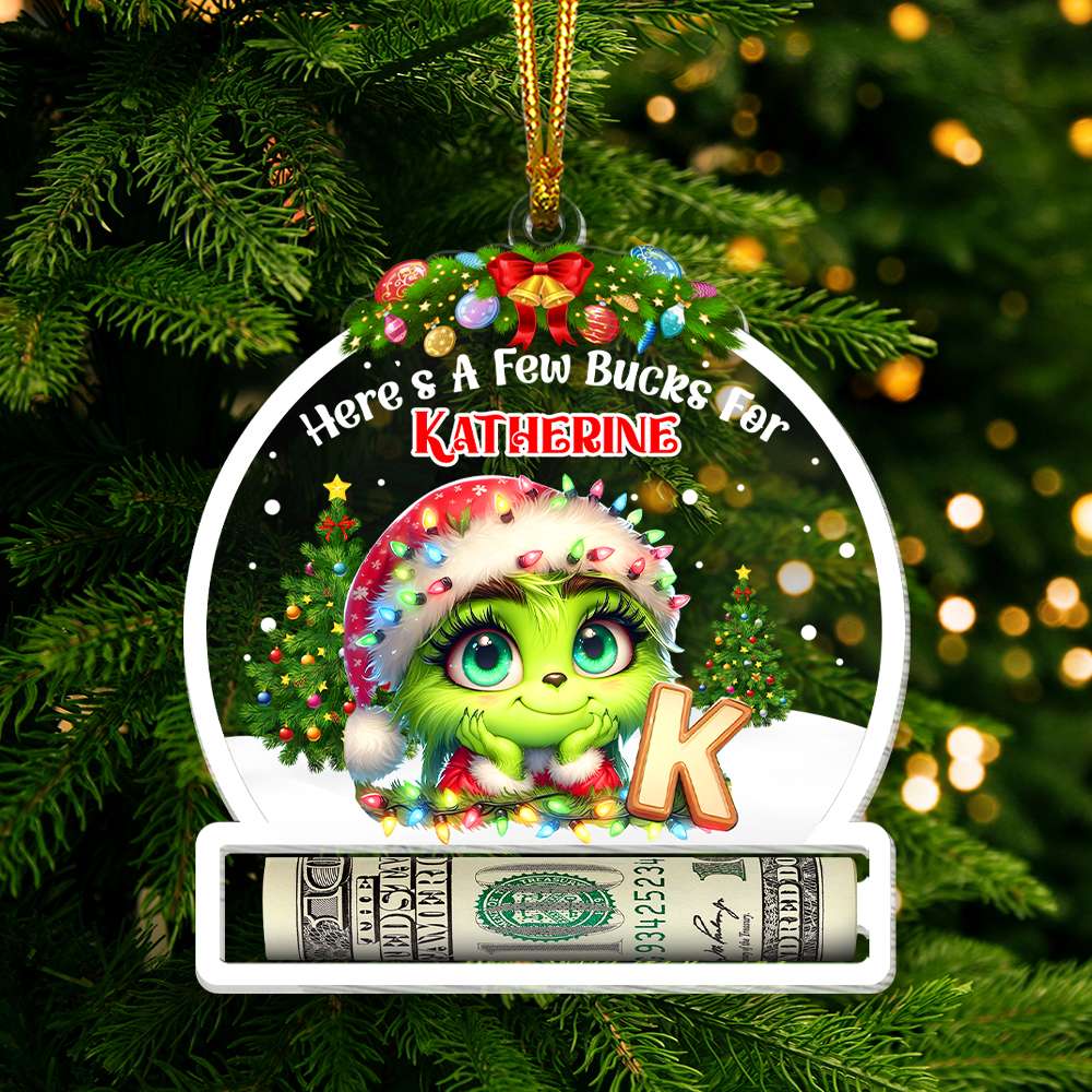 Personalized Christmas Money Holder Ornament for Kids Ornament PopCulturePrints