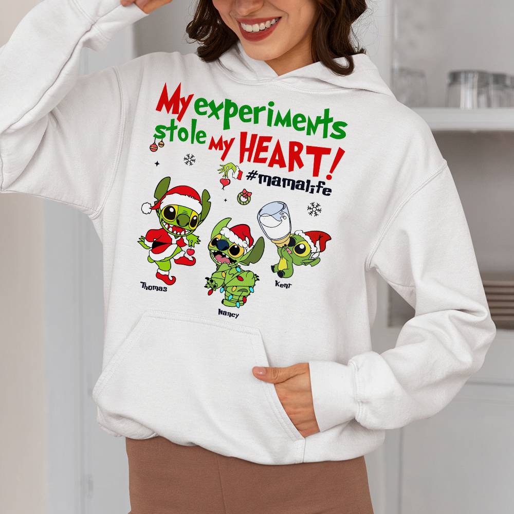 Customizable "My Experiments Stole My Heart" Mom Shirt