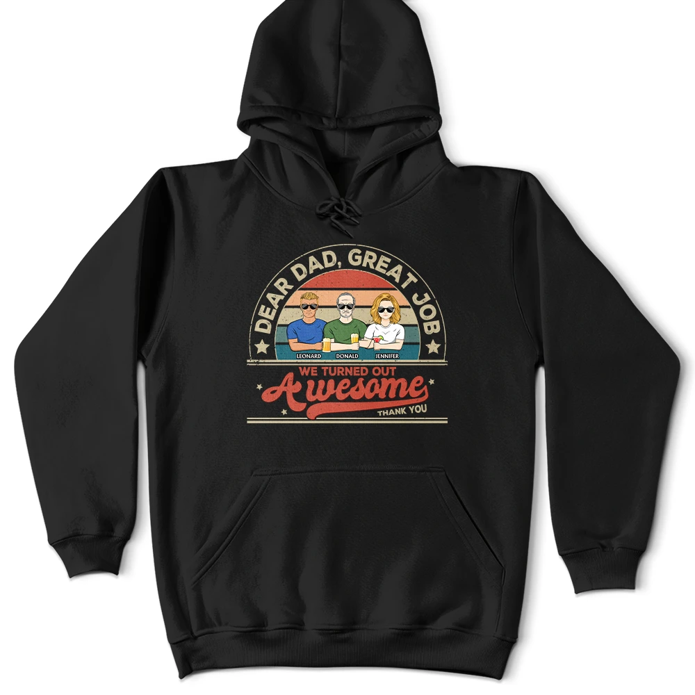 We Turned Out Awesome - Personalized T Shirt for Awesome Dads T-shirt PopCulturePrints