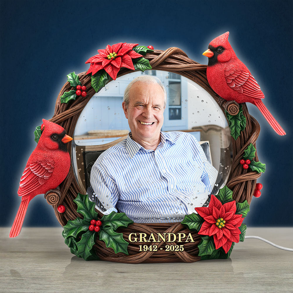 "Cherish Your Memories with Light" - Custom Acrylic Light Box for Grandparents - Personalized Gifts for Loved Ones Light Box PopCulturePrints