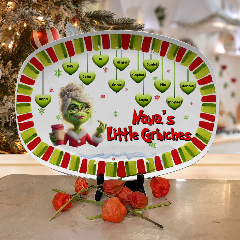Custom Grandma's Christmas Grinch Resin Plate Plates PopCulturePrints