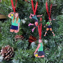 Load image into Gallery viewer, Personalized Volleyball Player Photo Ornaments - Custom Gifts for Athletes
