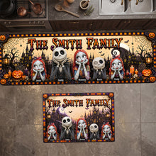 Load image into Gallery viewer, Spooky Halloween Family Runner Rug - Personalized Gifts for Every Family Member Doormat PopCulturePrints
