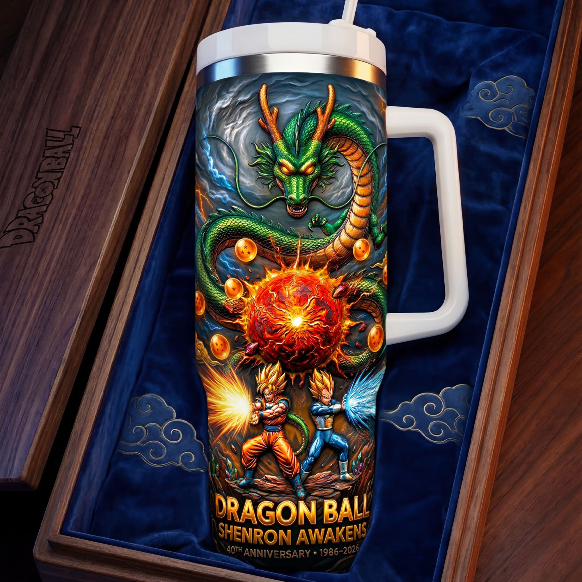 Unleash Your Inner Hero: Anime Legends 40th Anniversary Tumbler - Personalized Gift for Anime Lovers Tumbler Cup PopCulturePrints