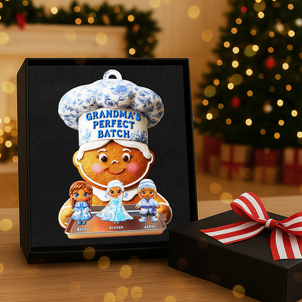 Grandma's Perfect Batch Ornament - Personalized Christmas Gift for Grandma and Family Ornament PopCulturePrints