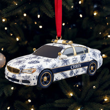 Load image into Gallery viewer, “On Duty, Always Ready” - Personalized Christmas Police Car Ornament - Custom Gift for Police Officers and Law Enforcement Enthusiasts Ornament PopCulturePrints
