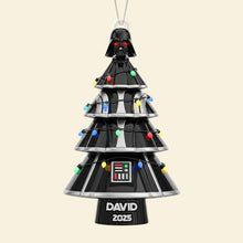 Load image into Gallery viewer, “Embrace the Galaxy This Christmas!” - Personalized Spaceship Tree Ornament - Perfect Gift for Star Wars Fans, Friends &amp; Family Ornament PopCulturePrints
