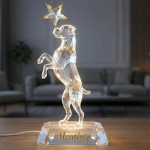 Load image into Gallery viewer, “Shine Bright with Our Cute Dog Standing Up Playing With Star Light Box” - Personalized Gift for Dog Lovers Light Box PopCulturePrints
