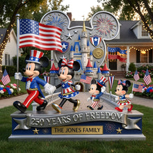 Load image into Gallery viewer, Celebrate Family Unity with Our Happy Parade Family Metal Sign - Personalized Decor Gifts Metal Signs PopCulturePrints
