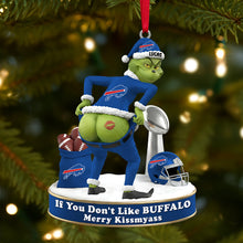 Load image into Gallery viewer, Funny Grinch Christmas Ornament - Personalized Gift for Sport Lovers Ornament PopCulturePrints
