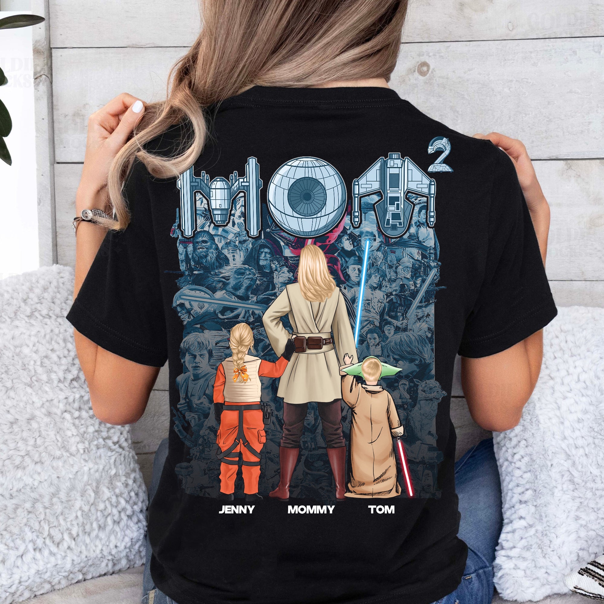 The Best Mom in the Galaxy – Personalized Custom Shirt for Moms, Grandmas, and More Shirts PopCulturePrints