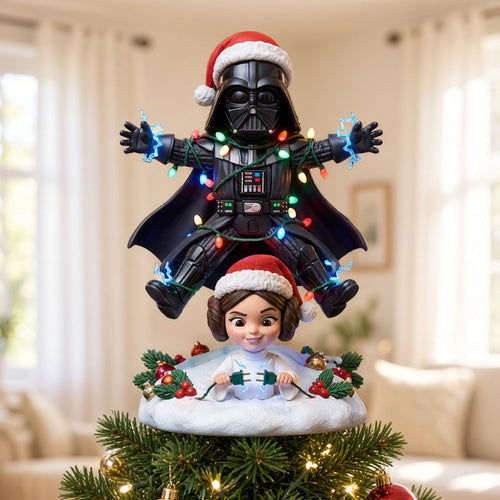 Funny Space Aliens Tree Topper - Personalized Christmas Gift for Sci-Fi Lovers Ornament PopCulturePrints