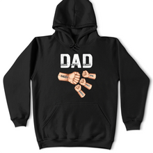 Load image into Gallery viewer, Dad: The Man, The Myth, The Legend - Personalized Fist Bump T-Shirt T-shirt PopCulturePrints
