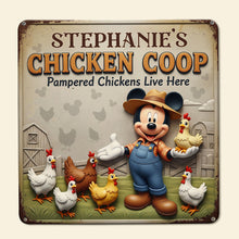 Load image into Gallery viewer, Cute Chicken Coop Metal Sign - Personalized Gift for Farmers and Chicken Lovers Metal Signs PopCulturePrints
