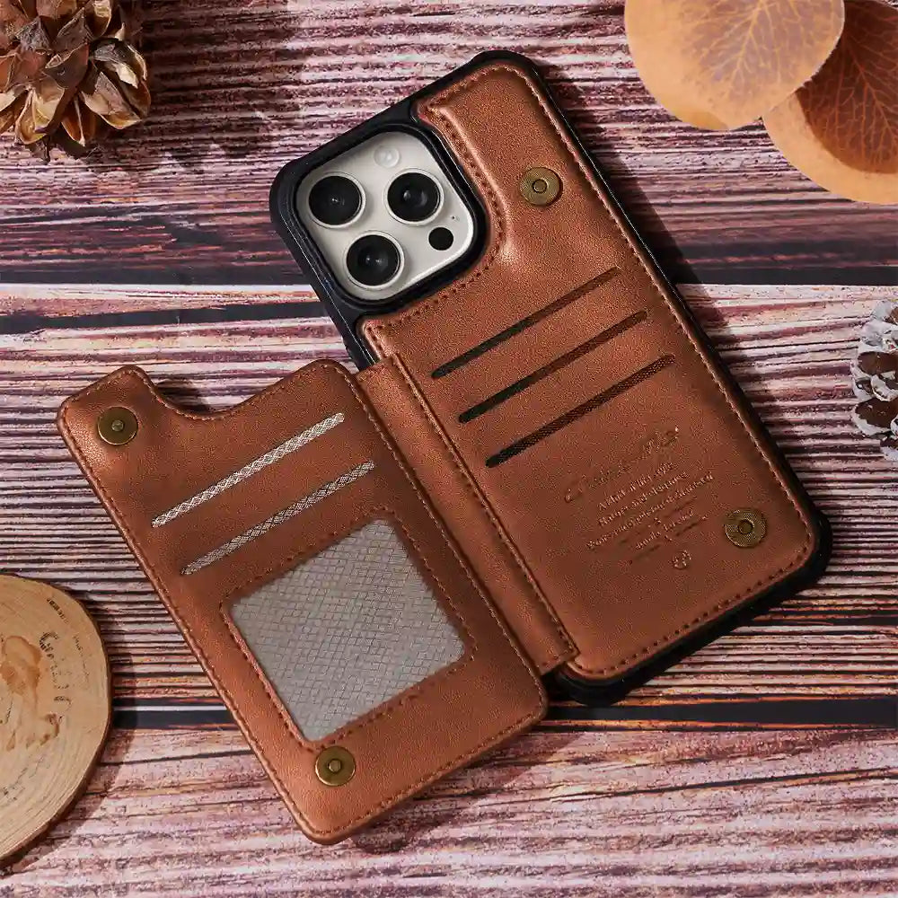 Life Is Tough But So Am I - Personalized Leather Flip Wallet Phone Case Leather Flip Wallet Phone Case PopCulturePrints