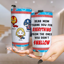 Load image into Gallery viewer, Personalized Tumbler for Mom - Funny Superhero Theme Tumbler Cup PopCulturePrints
