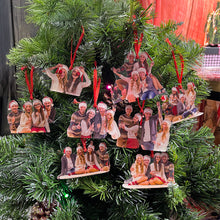 Load image into Gallery viewer, Personalized Christmas Photo Ornaments for Friends Ornament PopCulturePrints
