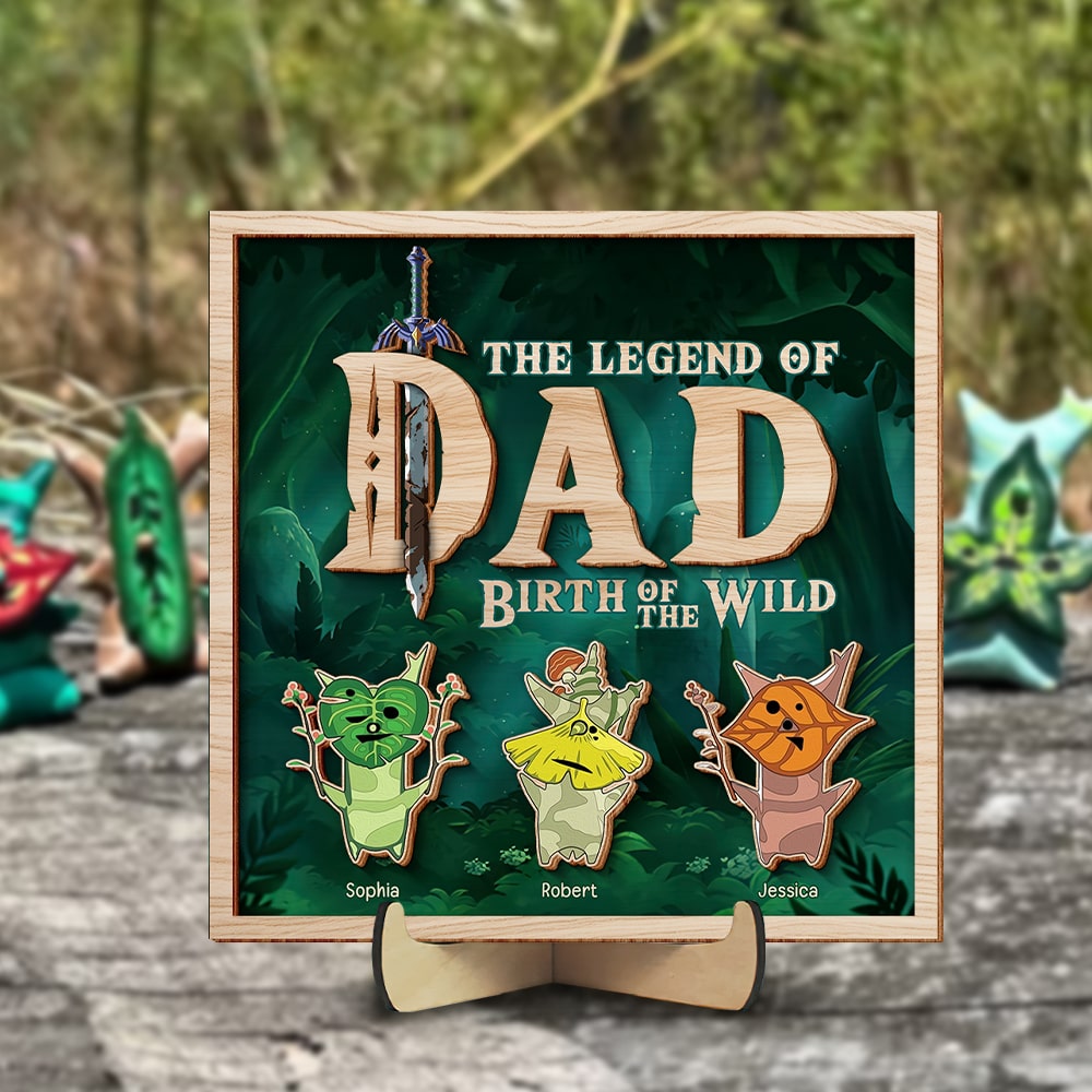 Personalized 'Legend of Dad' Wood Sign Wood Sign PopCulturePrints
