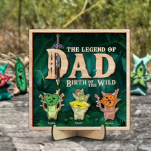 Load image into Gallery viewer, Personalized &#39;Legend of Dad&#39; Wood Sign Wood Sign PopCulturePrints
