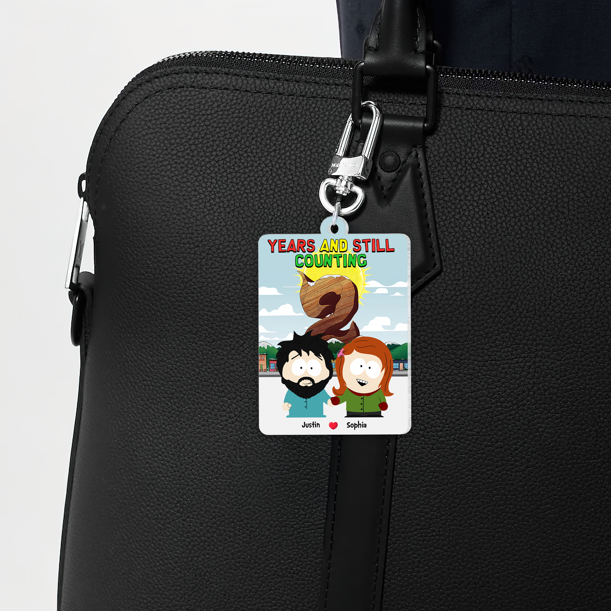 Personalized Couple Keychain - Unique Valentine's Day Gifts for Lovebirds Keychains PopCulturePrints