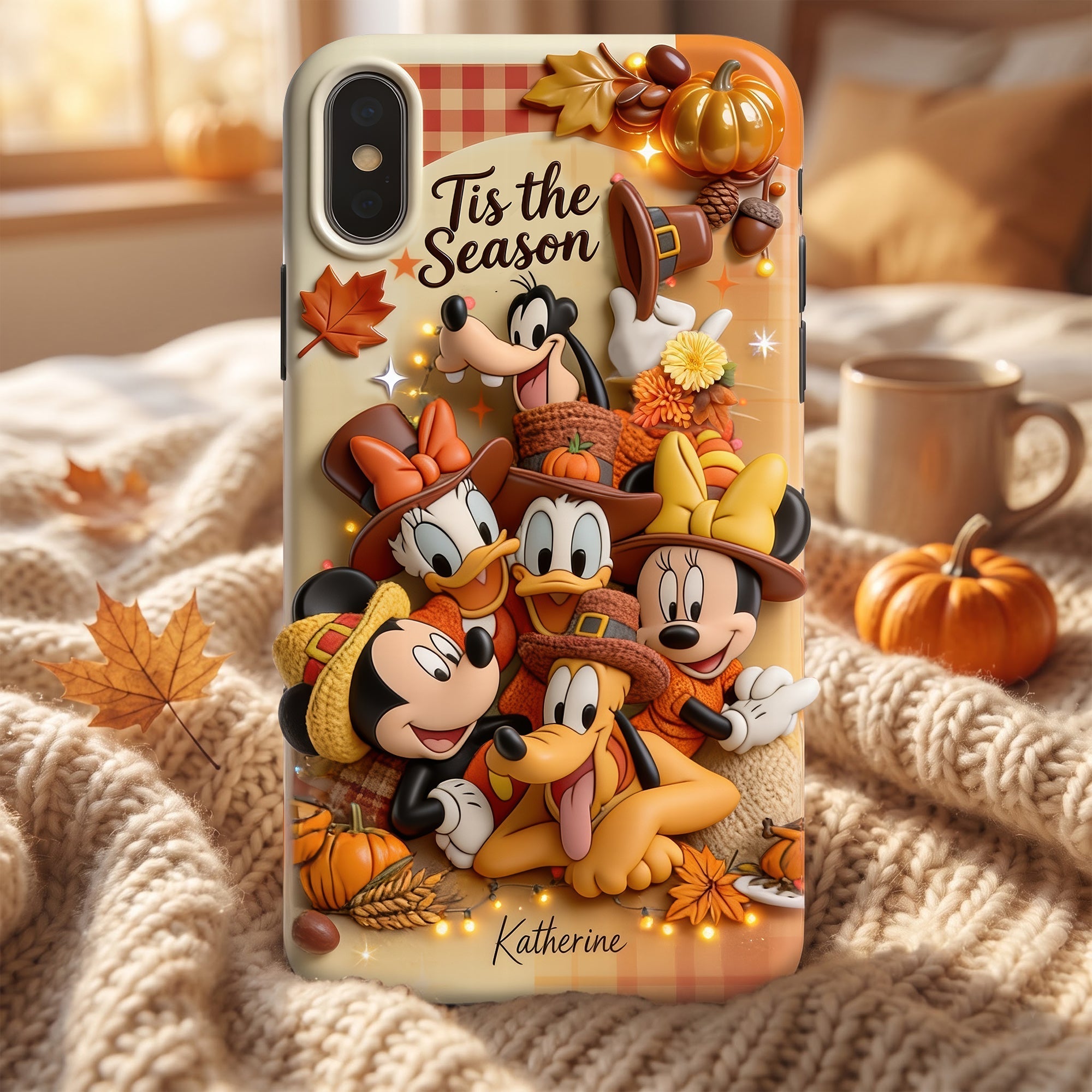 “Tis the Season for Joy” – Love Autumn Phone Case - Personalized Gift for Friends and Family