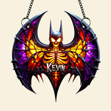 Load image into Gallery viewer, &quot;Embrace the Darkness&quot; - Dark Wings Suncatcher Ornament | Personalized Gift for Fans Ornament PopCulturePrints
