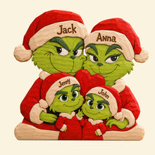Load image into Gallery viewer, Festive Trouble Family Acrylic Plaque - Personalized Gift For Family 05NATN070926 Shaped Plaques PopCulturePrints

